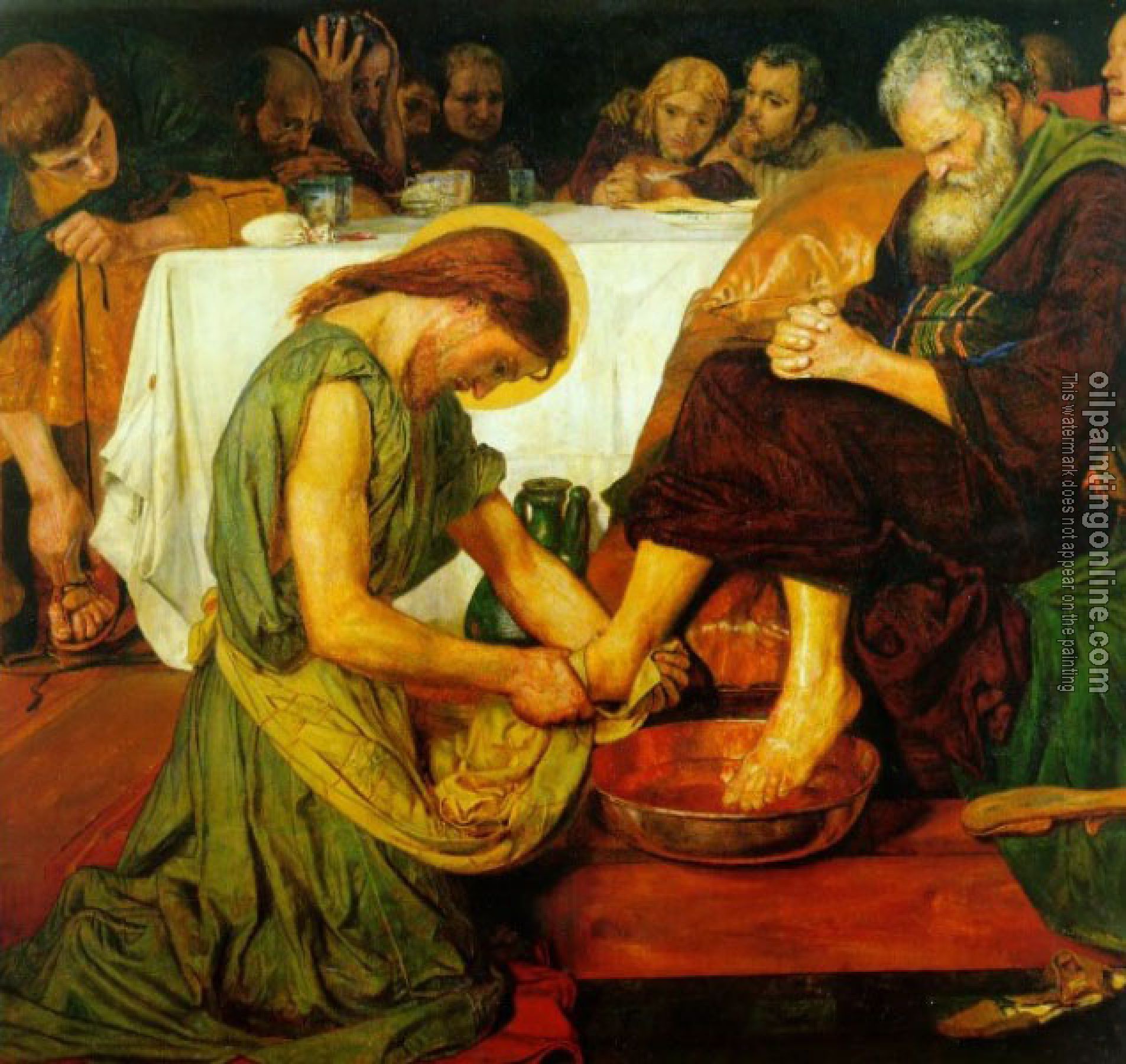 Ford Madox Brown - Christ washing